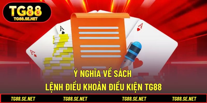 Ý nghĩa về sách lệnh điều khoản điều kiện TG88 Ý nghĩa về sách lệnh điều khoản điều kiện TG88