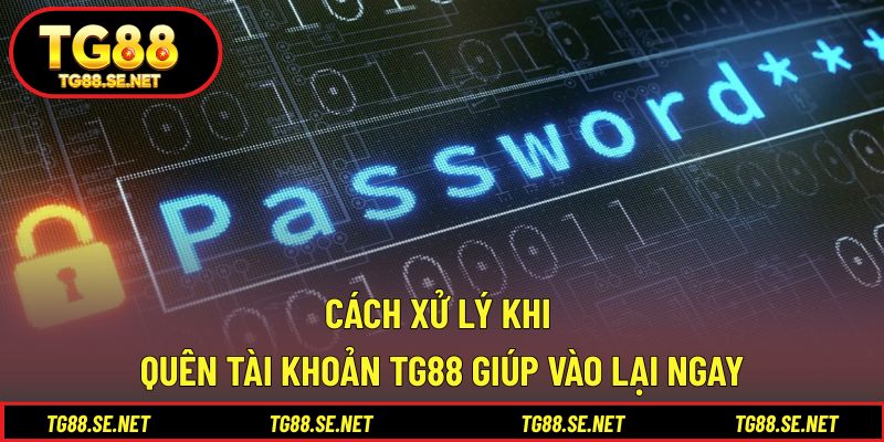 Cách xử lý khi quên tài khoản TG88 giúp vào lại ngay Cách xử lý khi quên tài khoản TG88 giúp vào lại ngay