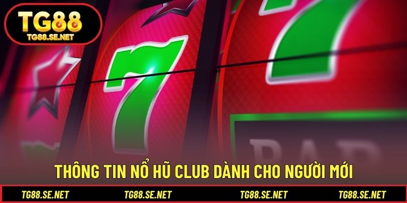 Thông tin nổ hũ Club dành cho người mới Thông tin nổ hũ Club dành cho người mới
